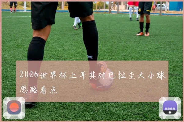 2026世界杯土耳其对巴拉圭大小球思路看点